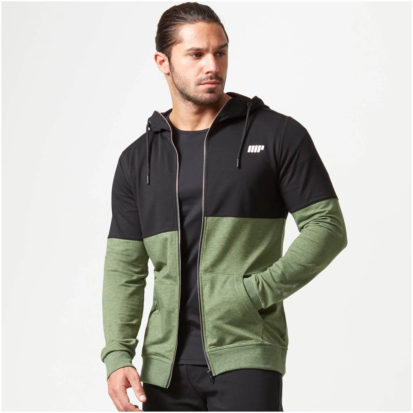 Superlite Zip-Up Hoodie - S - Khaki Image 1