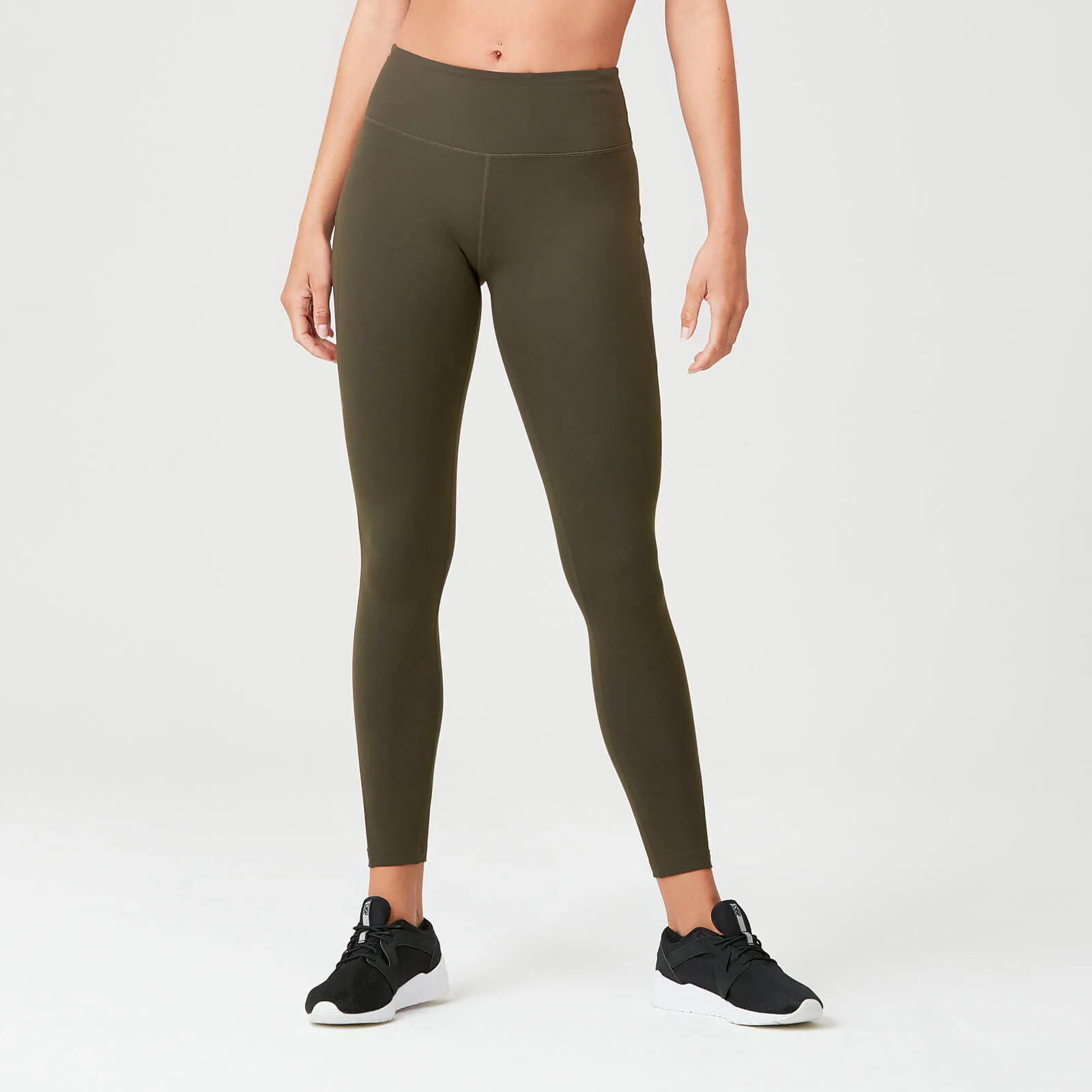 MP Women's Power Mesh Leggings - Dark Khaki - XS Image 1