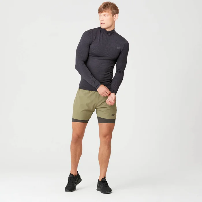 MP Men's Seamless 1/4 Zip Top - Slate