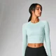 Shape Seamless Crop Top - Seafoam