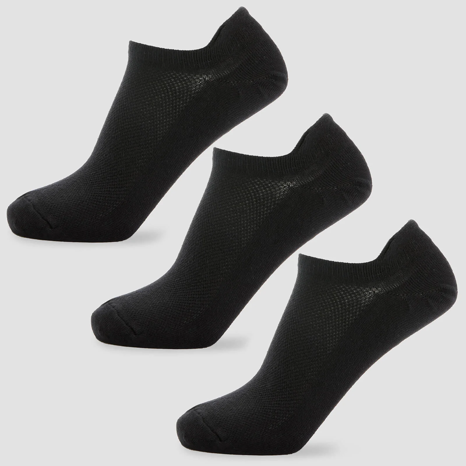 MP Men's Ankle Socks - Black (3 Pack) - UK 6-8 Image 1
