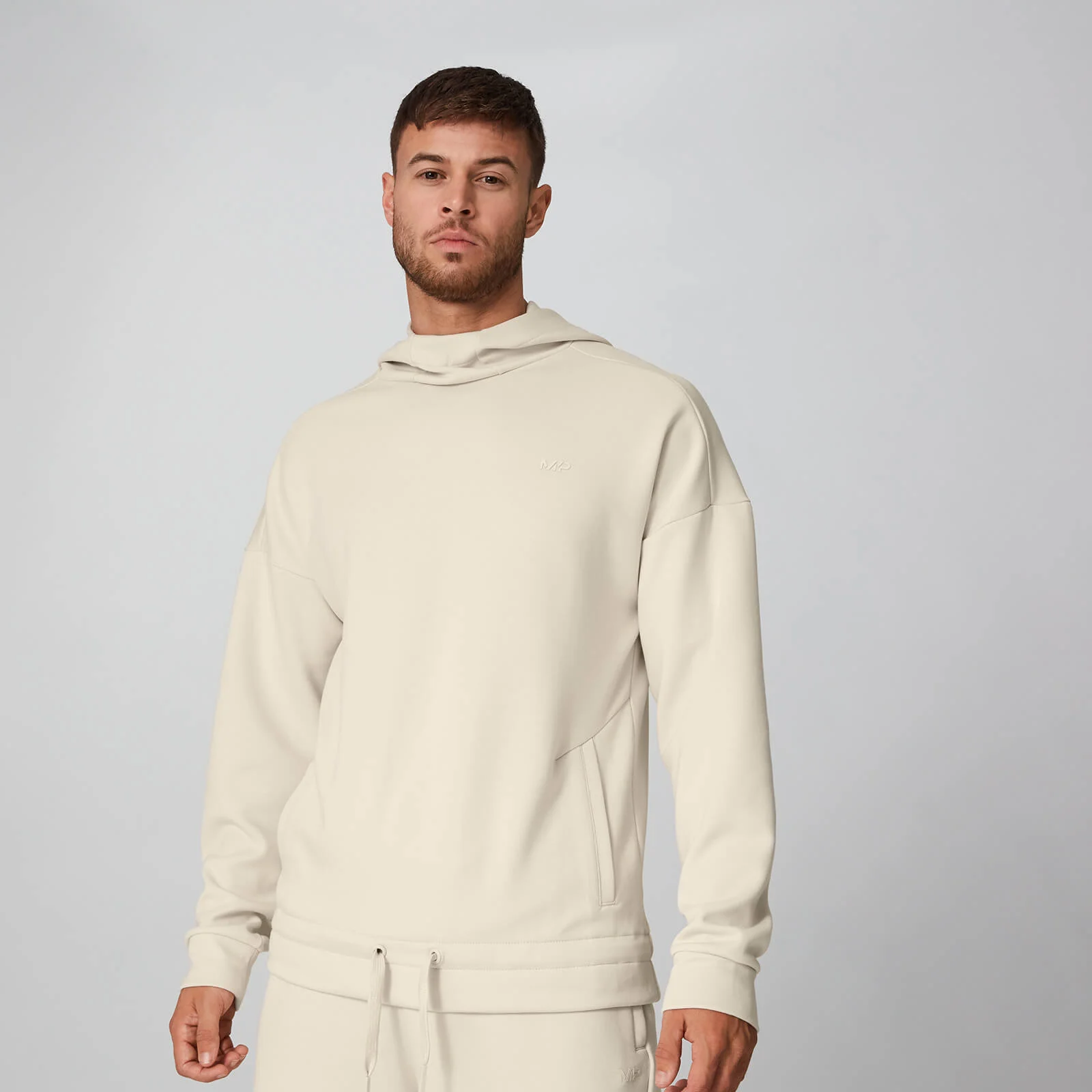 MP Men's Form Pullover Hoodie - Ecru - XS Image 1