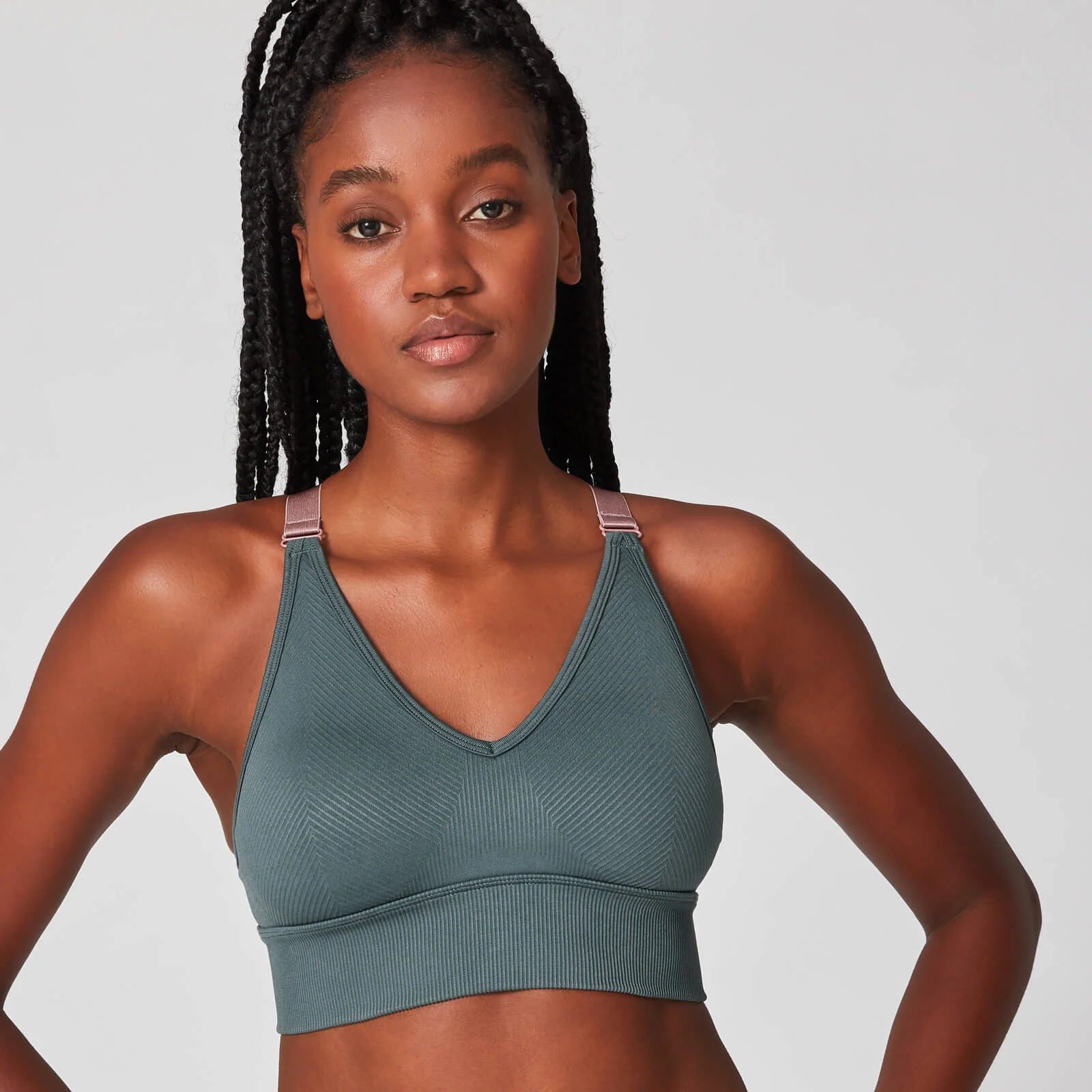 Luxe Seamless Sports Bra - Castle Rock - XS Image 1