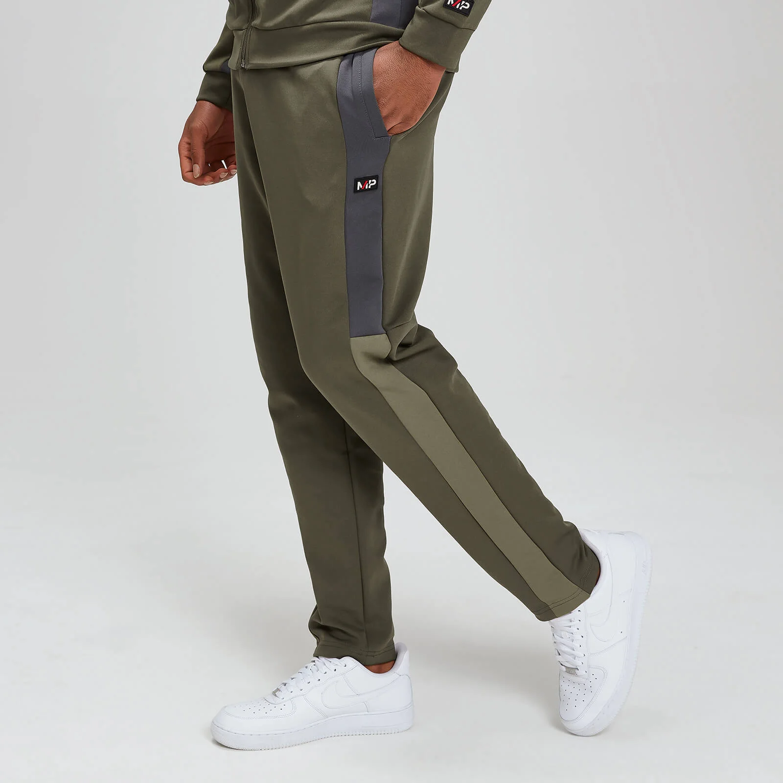 MP Men's Colour Block Trackie Joggers - Birch - XS Image 1