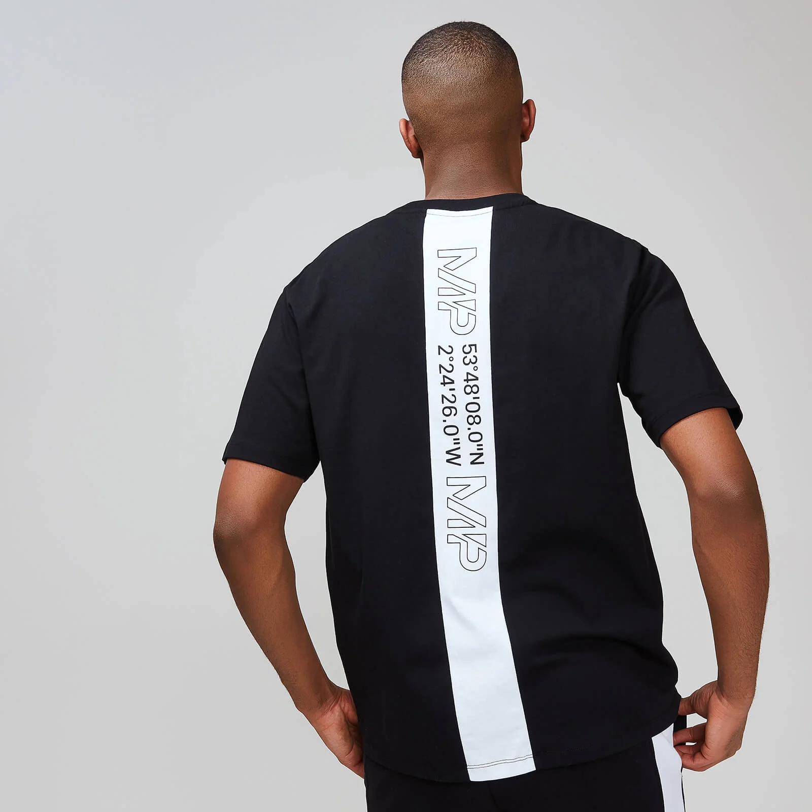 MP Men's Rest Day Stripe Graphic T-Shirt - Black - XS Image 1