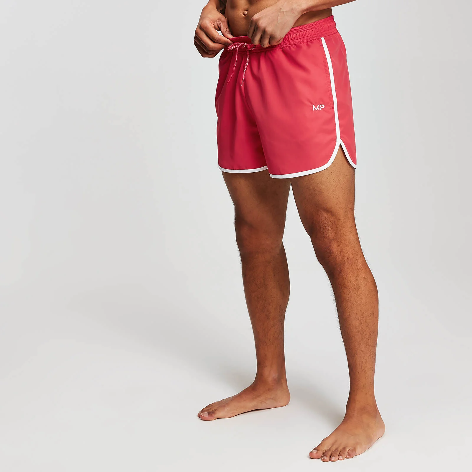 MP Men's Contrast Binding Swim Shorts - Brake Light - XS Image 1