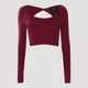 MP Women's Power Mesh Long Sleeve Top - Oxblood