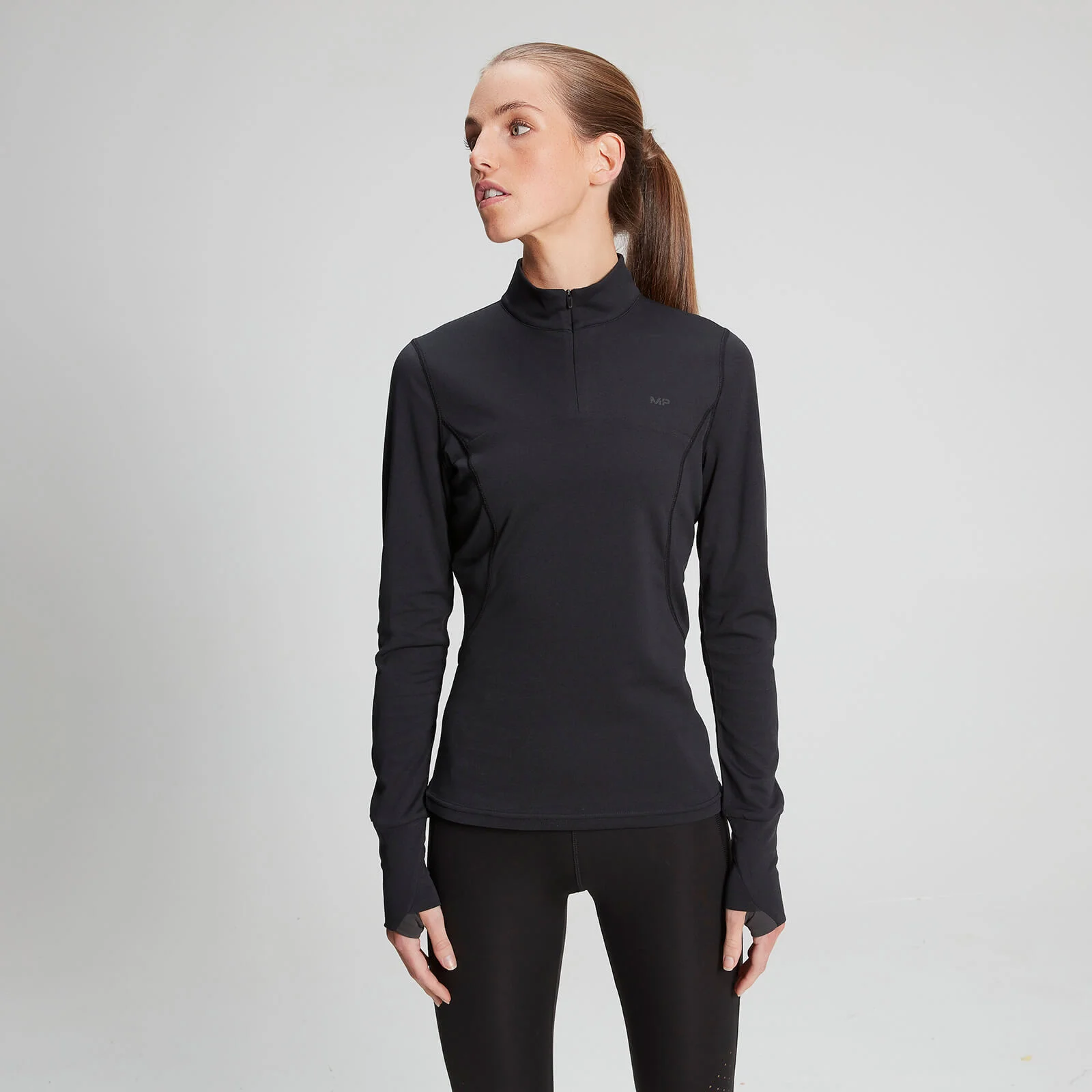 Power Ultra ¼ Zip Long Sleeve Top - Black - XS Image 1