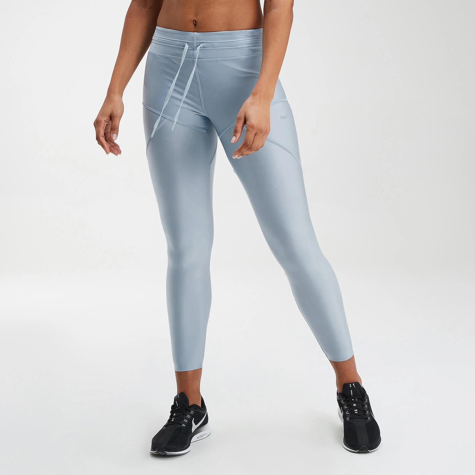 MP Women's Velocity Leggings- Light Blue - L Image 1