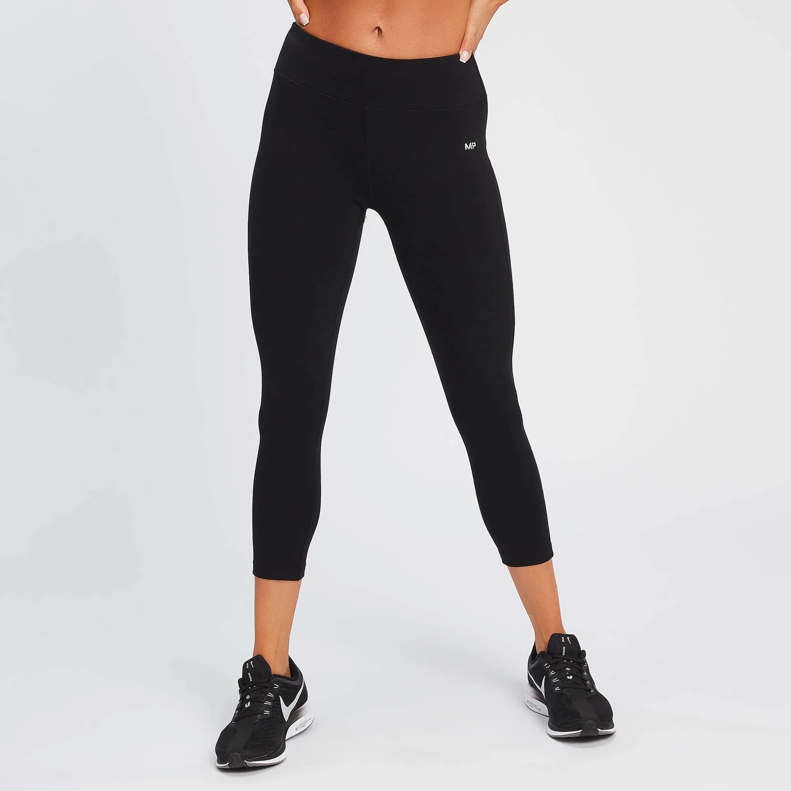 MP Women's Power 3/4 Leggings - Black - XXS Image 1