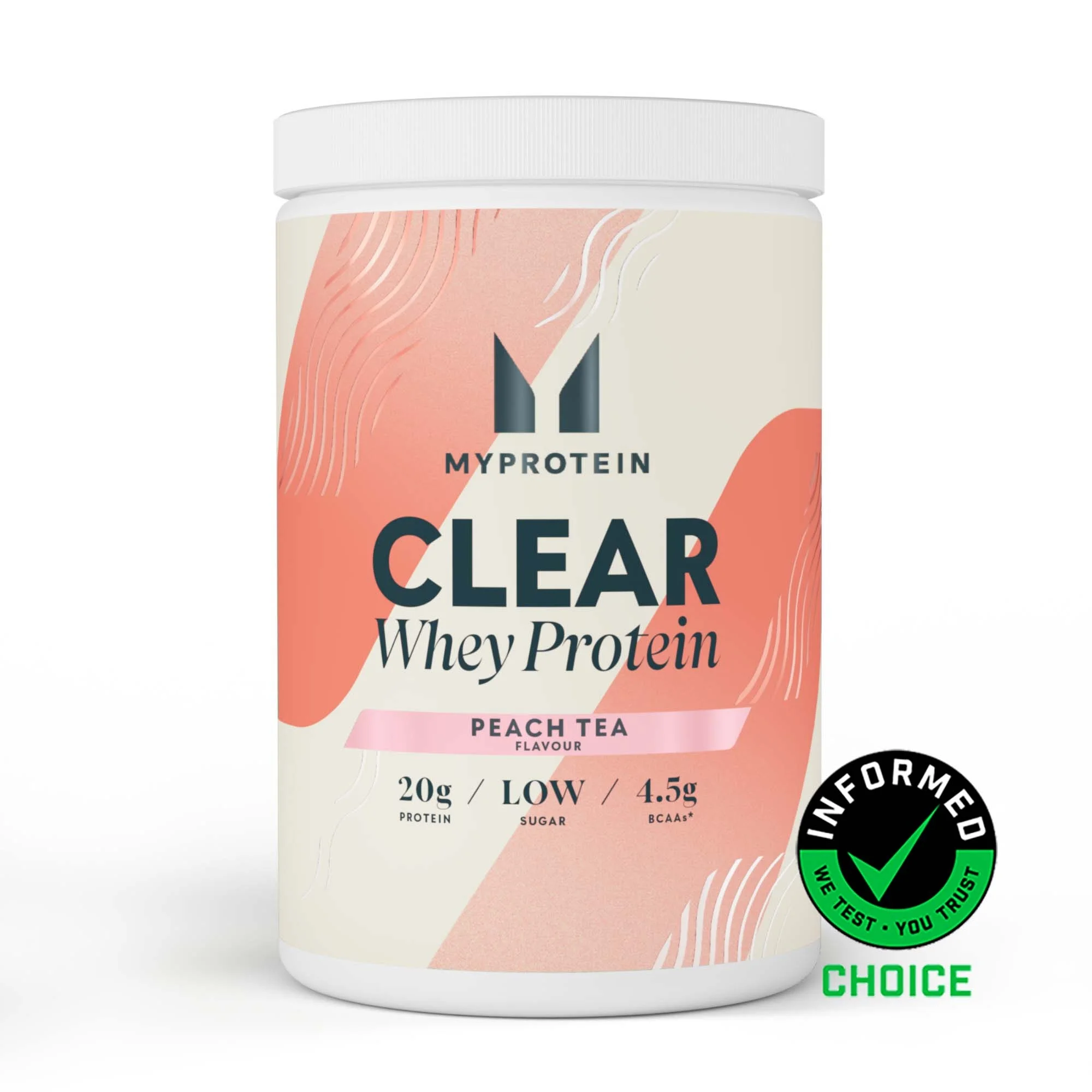 Clear Whey Protein - 500g - 20servings - Peach Tea Image 1