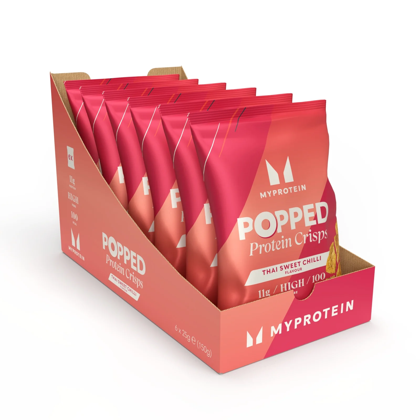 Vegan Protein Crisps - 6 x 25g - Thai Sweet Chilli Image 1