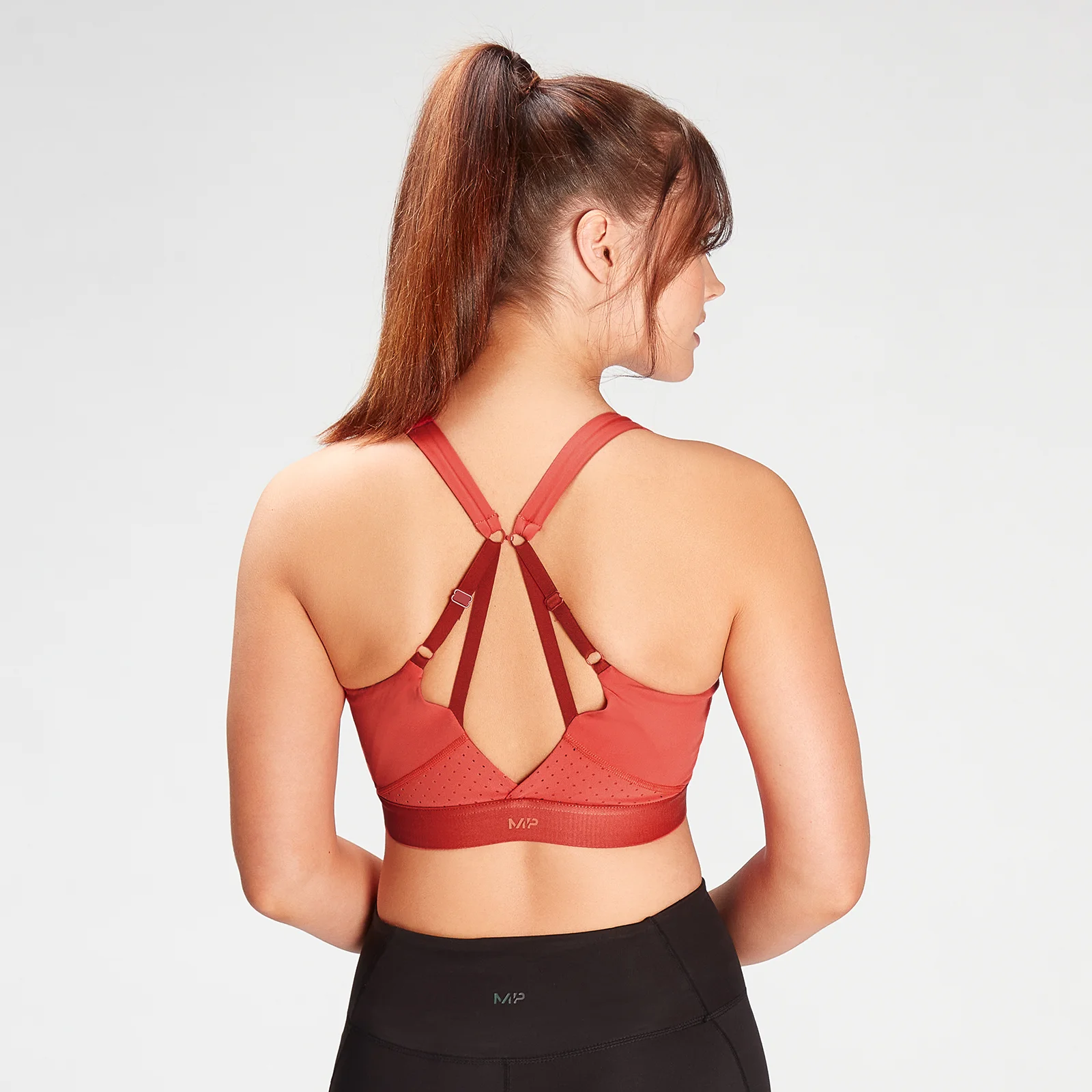 MP Women's Power Ultra Sports Bra- Warm Red - XS Image 1