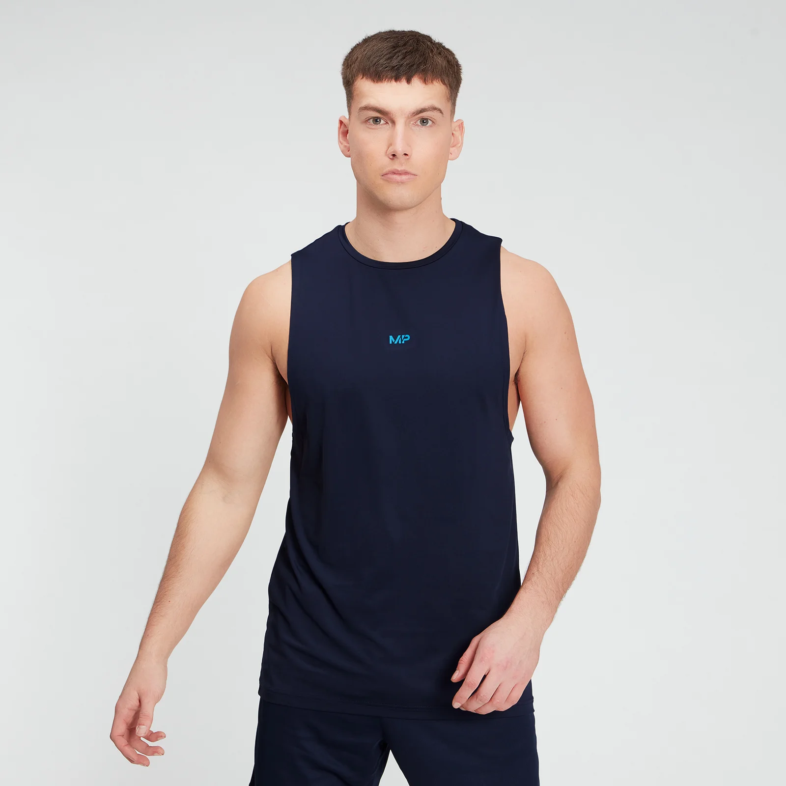 MP Men's Graphic Training Tank - Navy - XXS Image 1