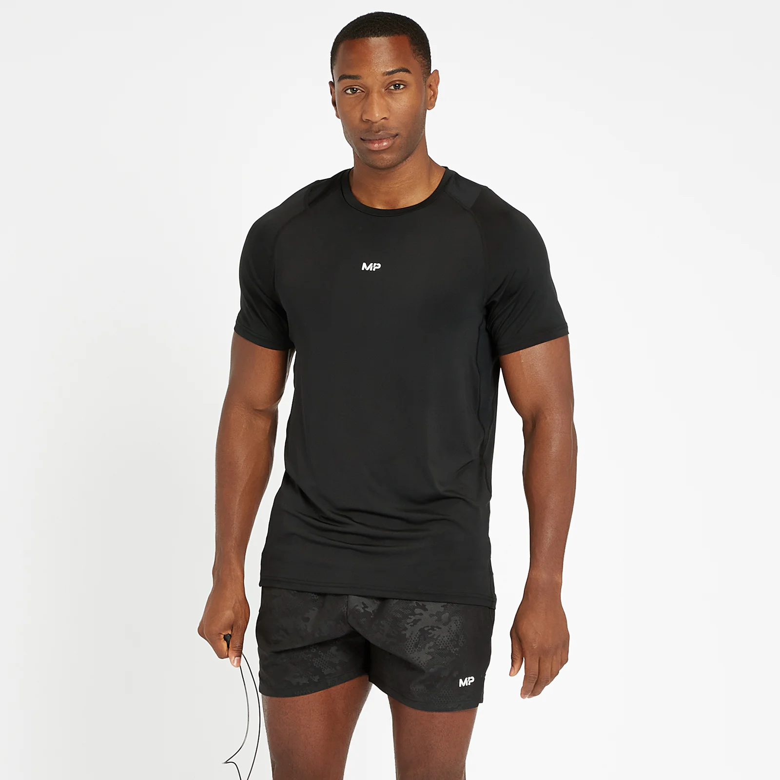 MP Men's Engage Short Sleeve T-Shirt - Black - XXS Image 1