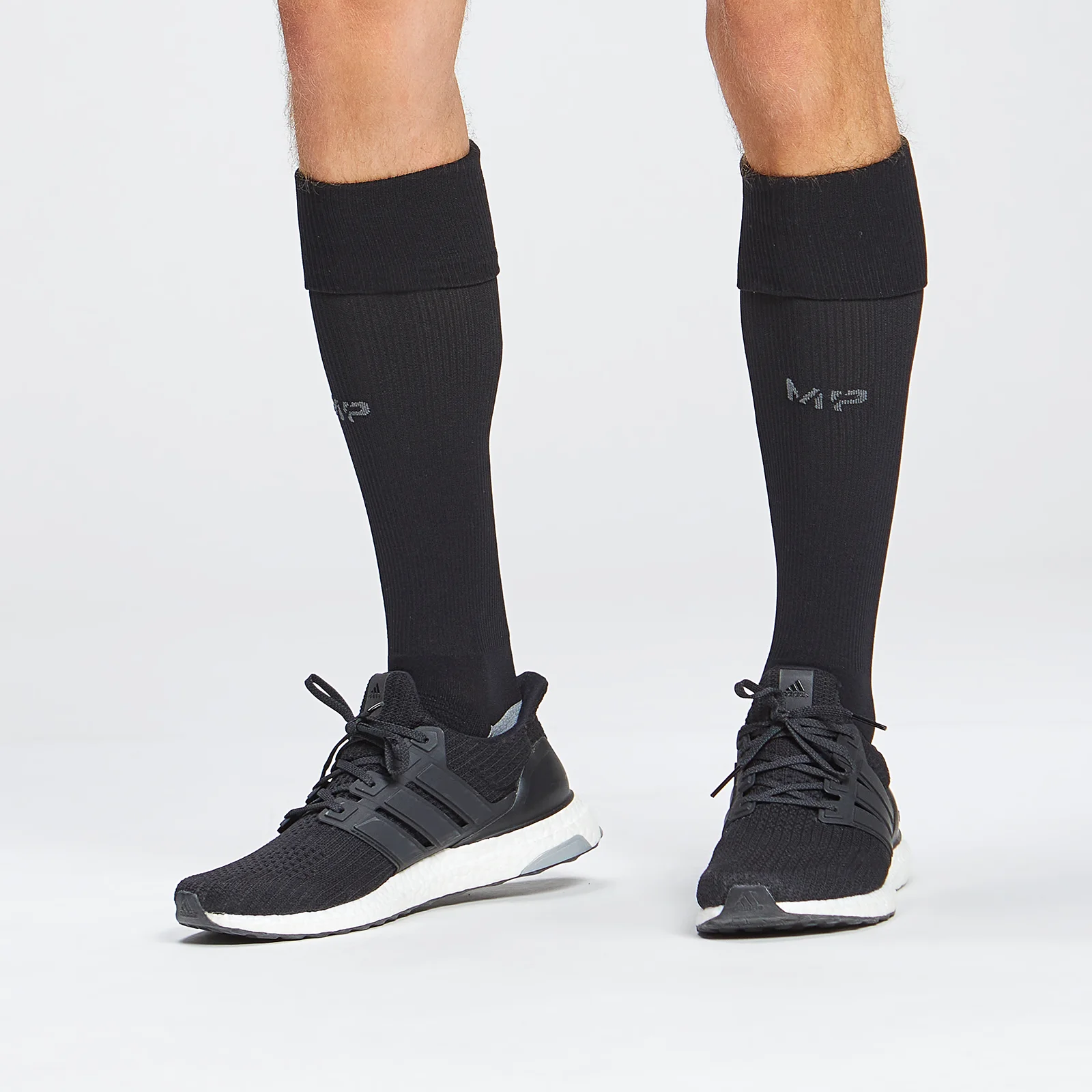 MP Full Length Football Socks – Black - UK 3-6 Image 1