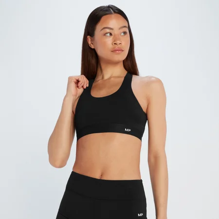 MP Women's Power Cross Back Sports Bra - Black