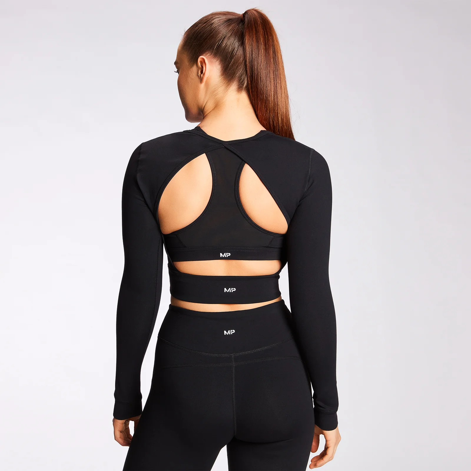 MP Women's Power Long Sleeve Top - Black - XXS Image 1