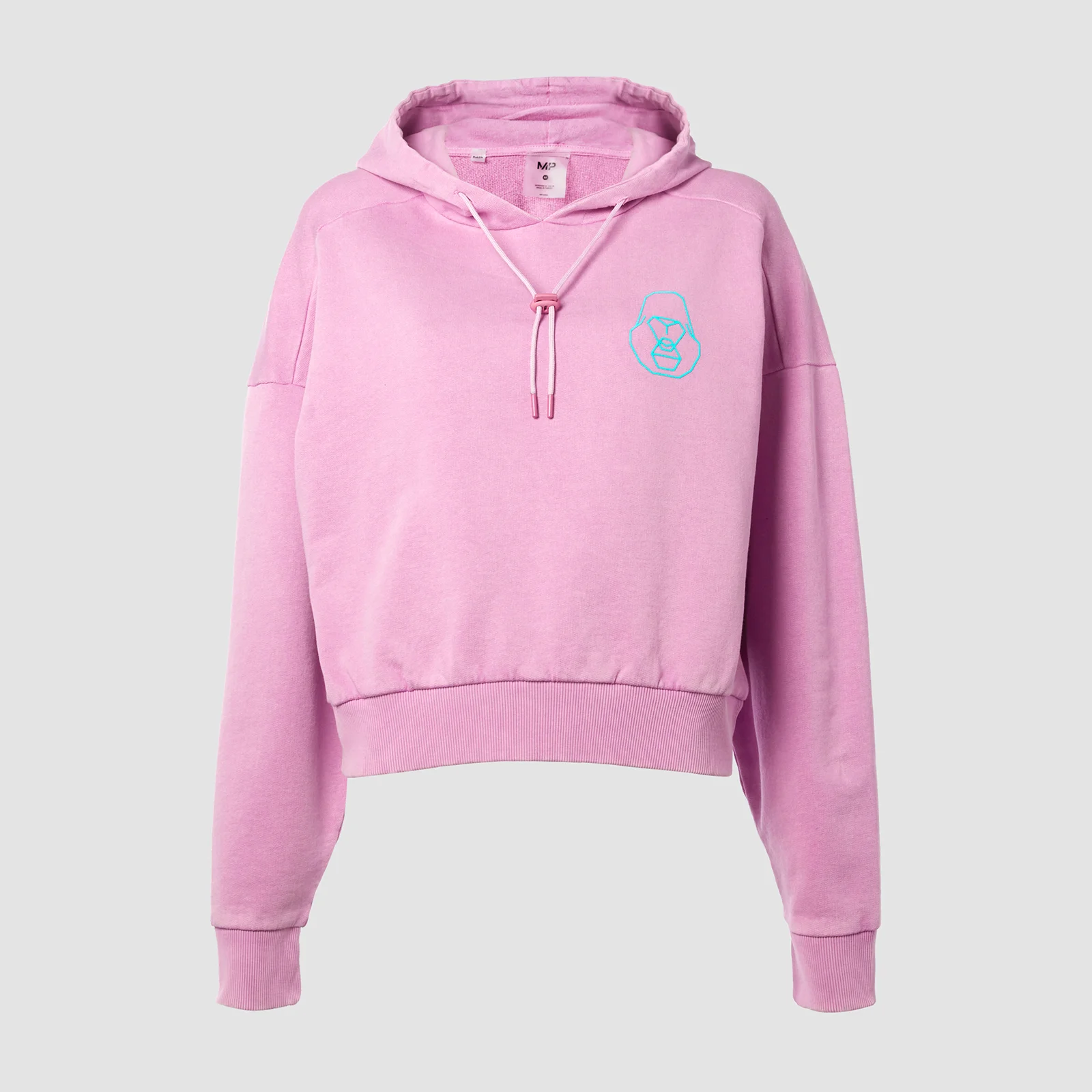MP X Zack George Women's Washed Crop Hoodie - Pink Lavender - XXS Image 1