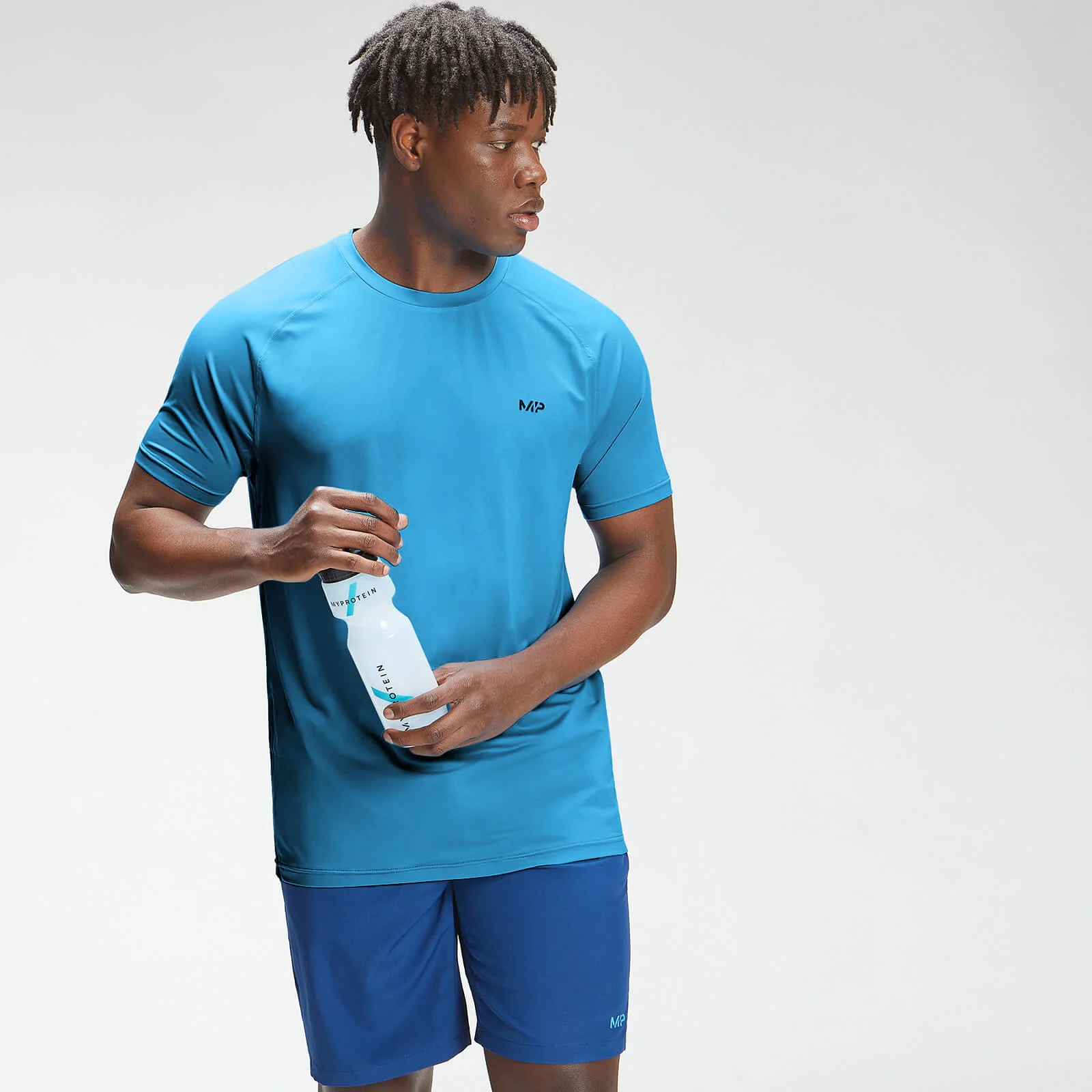 MP Men's Tempo Short Sleeve T-Shirt - Bright Blue - XS Image 1