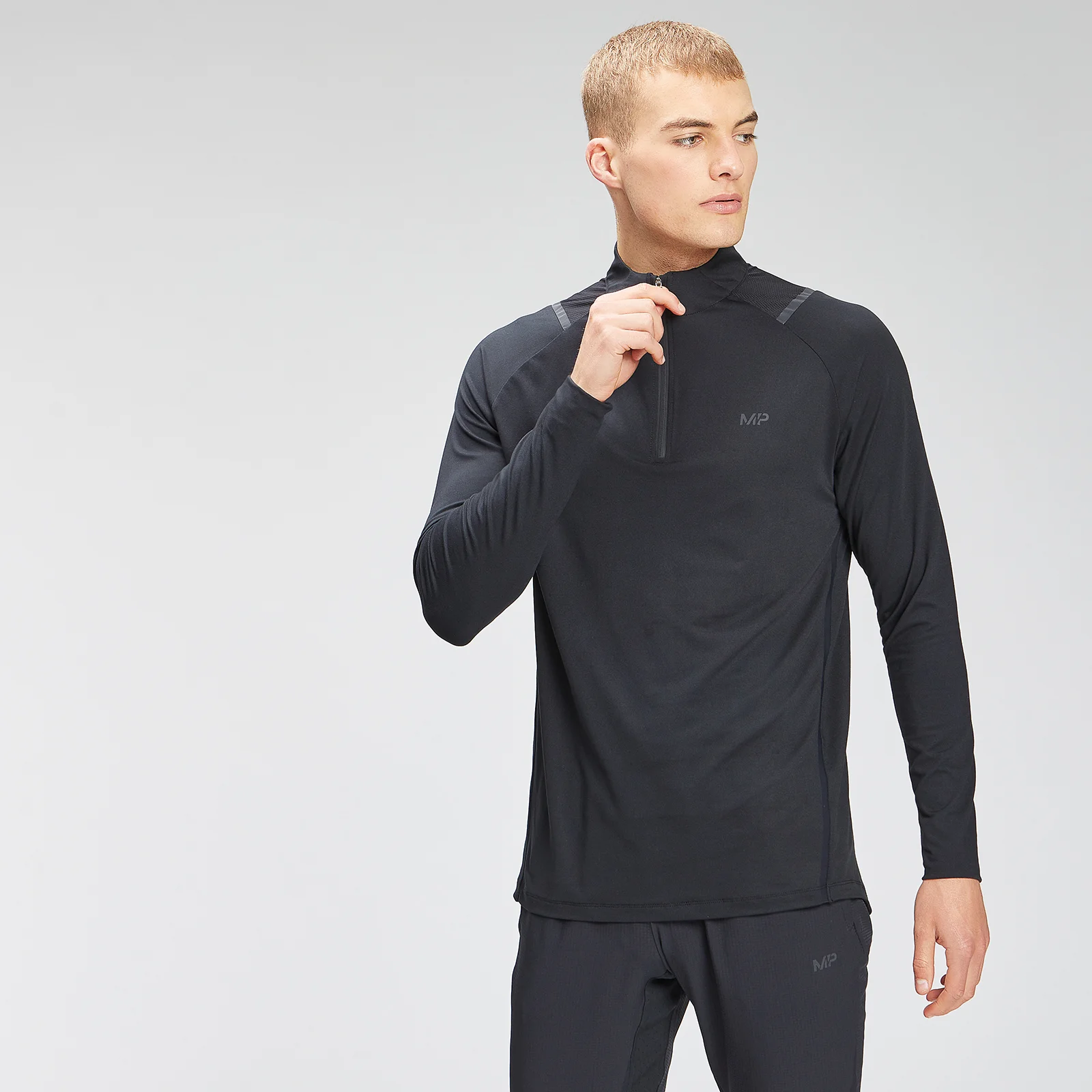 MP Men's Velocity 1/4 Zip Top - Black - XS Image 1