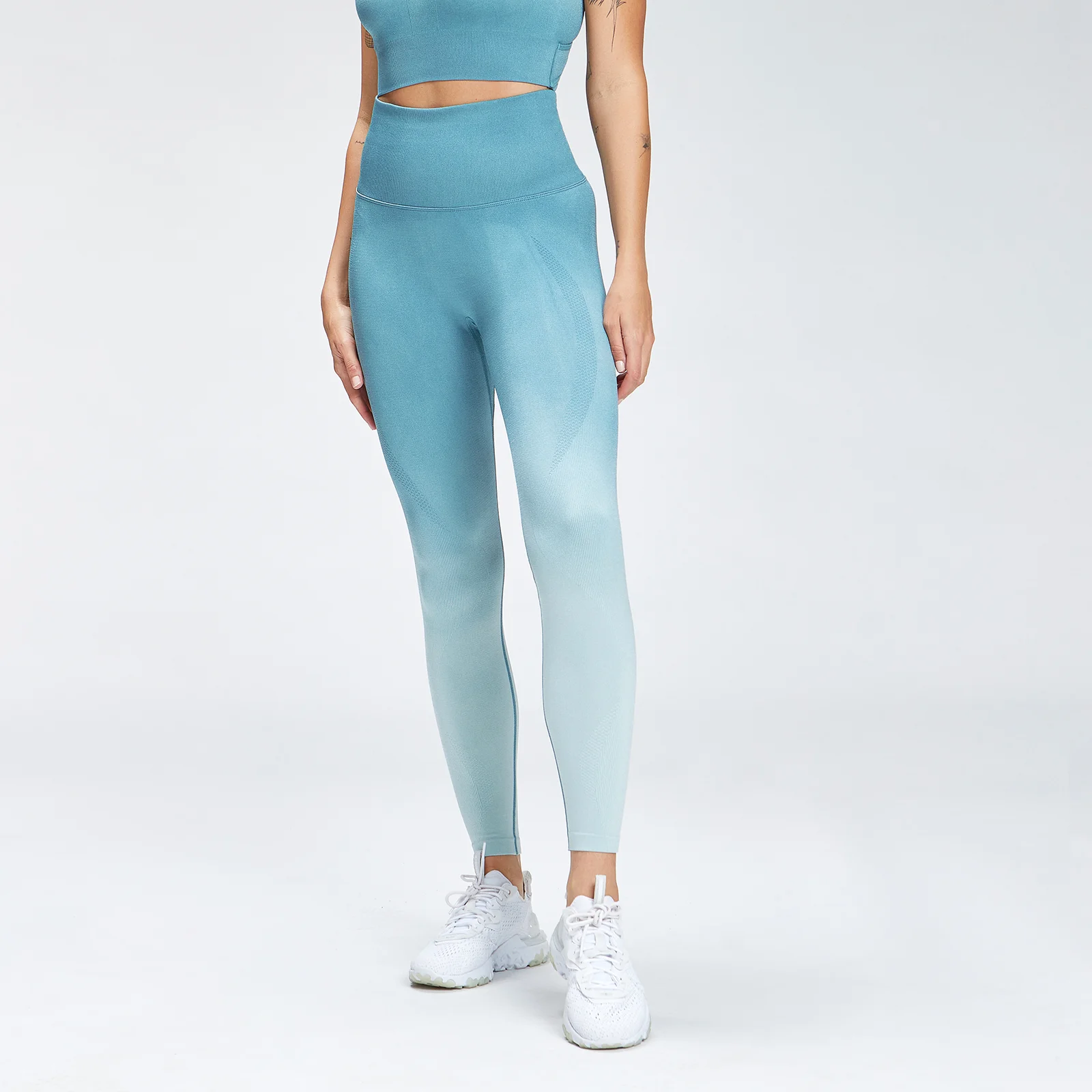 MP Women's Velocity Seamless Leggings - Ocean Blue - XXS Image 1