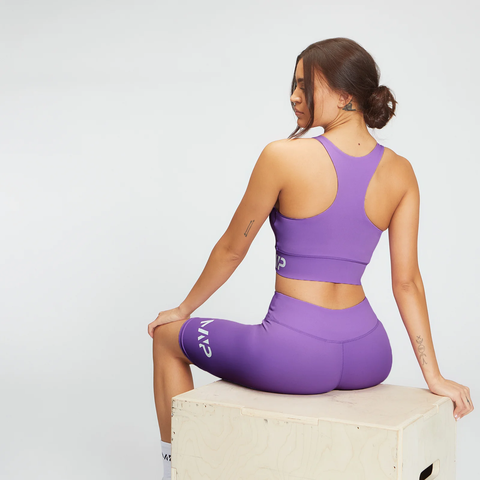MP Women's Training Sports Bra - Deep Lilac - XXS Image 1
