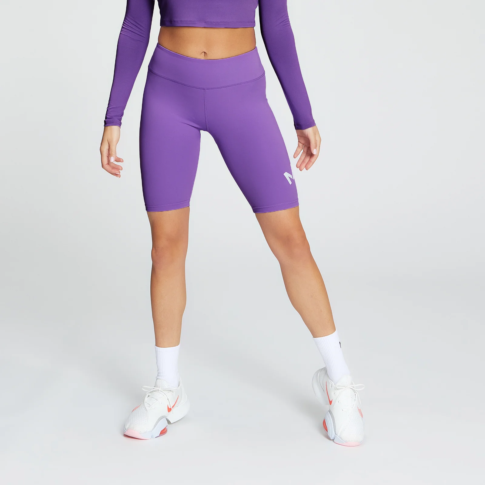 MP Women's Training Full Length Cycling Short - Deep Lilac - XXS Image 1