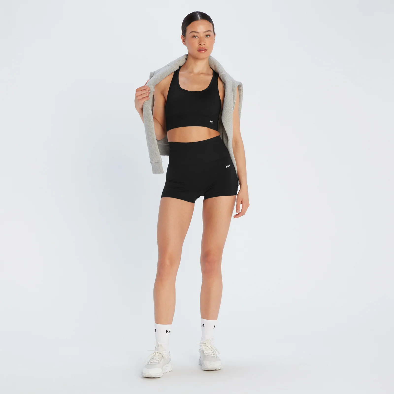 MP Women's Shape Seamless Booty Shorts - Black - L Image 4