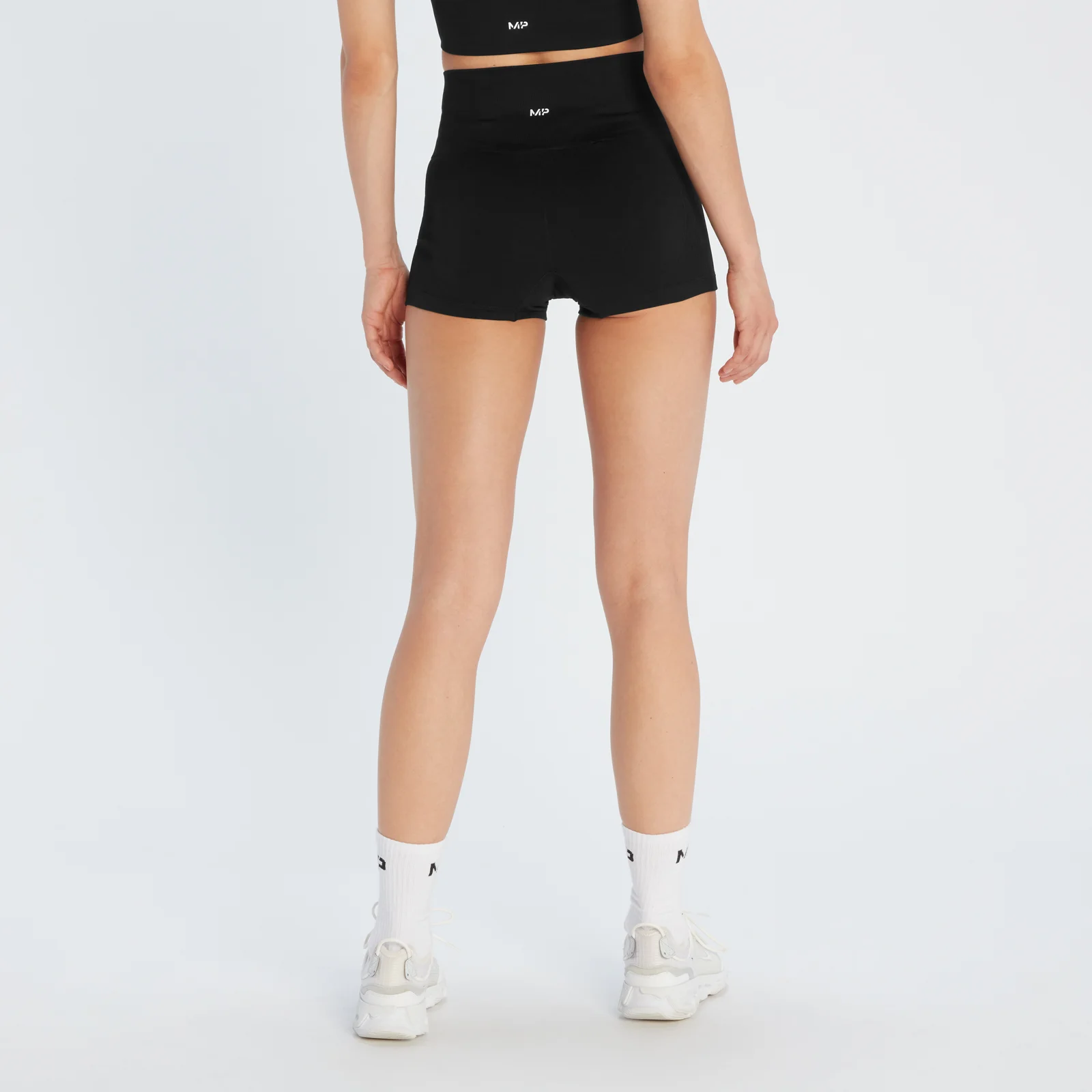 MP Women's Shape Seamless Booty Shorts - Black - L Image 2