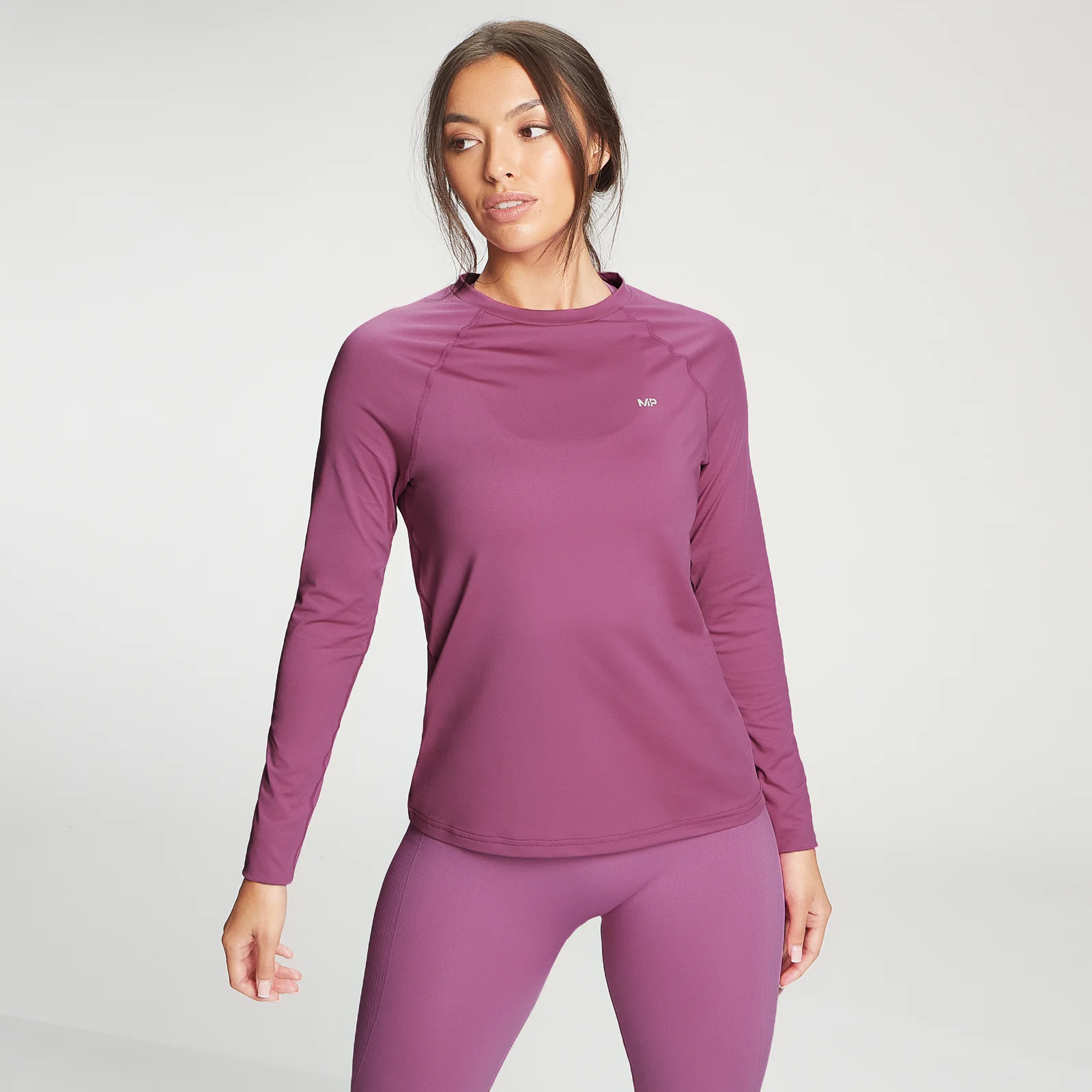 MP Women's Training Slim Fit Long Sleeve Top - Orchid - XXS Image 1