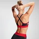MP Women's Engage Colour Block Convertible Sports Bra - Black/ Danger