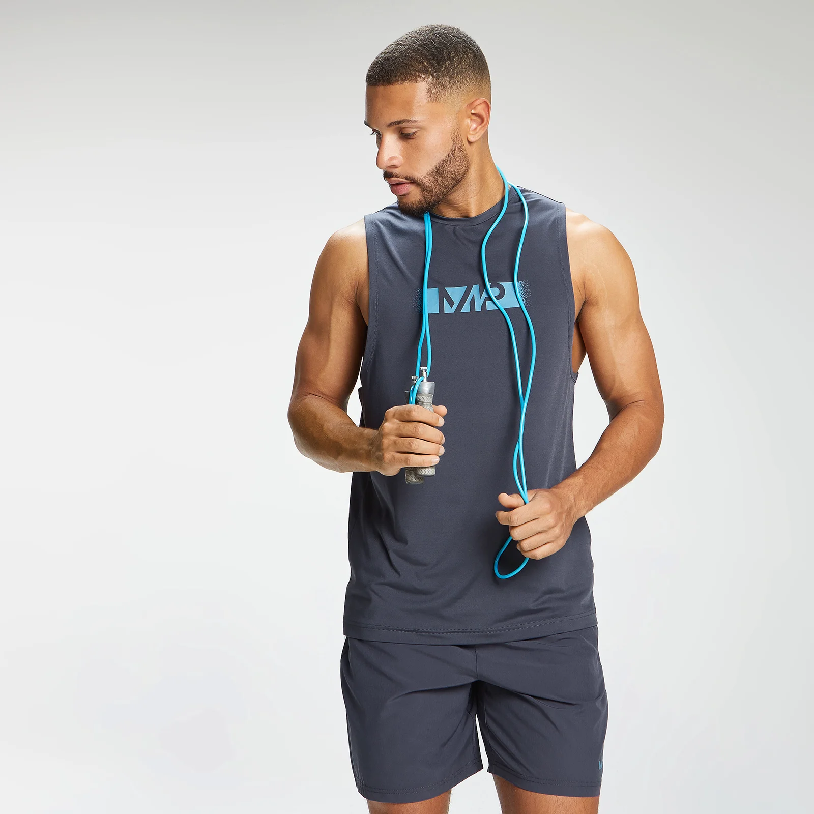 MP Men's Graffiti Graphic Training Tank Top - Graphite - XS Image 1