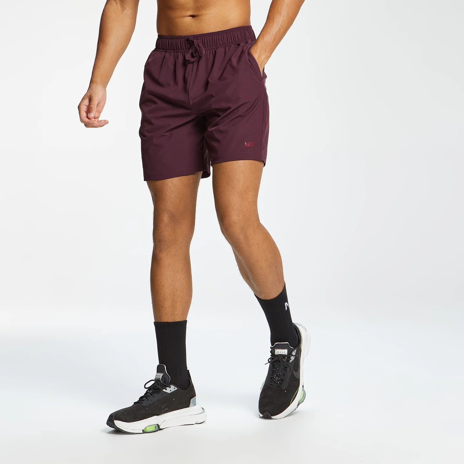 MP Men's Graffiti Graphic Training Shorts - Port - XXS Image 1