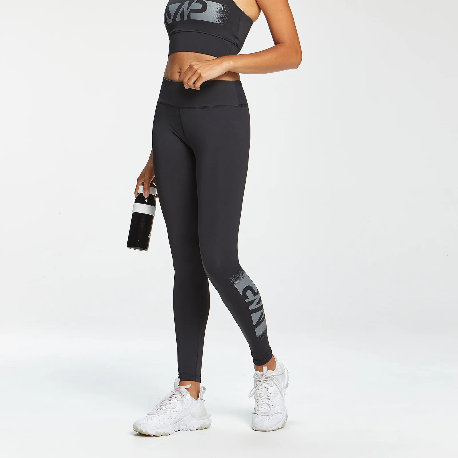 MP Women's Graffiti Graphic Training Leggings - Black - XS Image 1