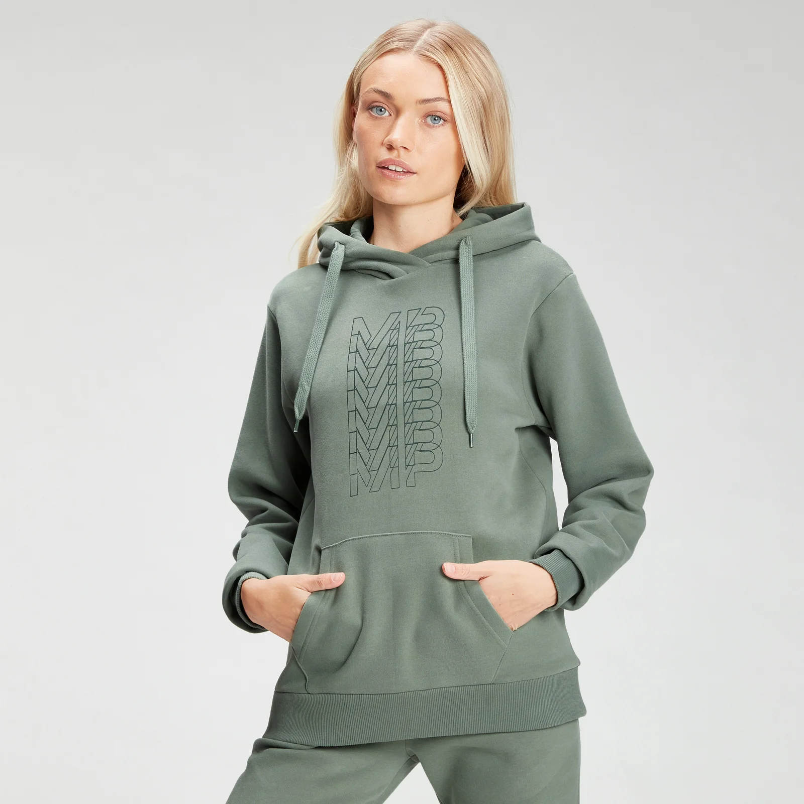 MP Women's Repeat MP Hoodie - Cactus - XXS Image 1