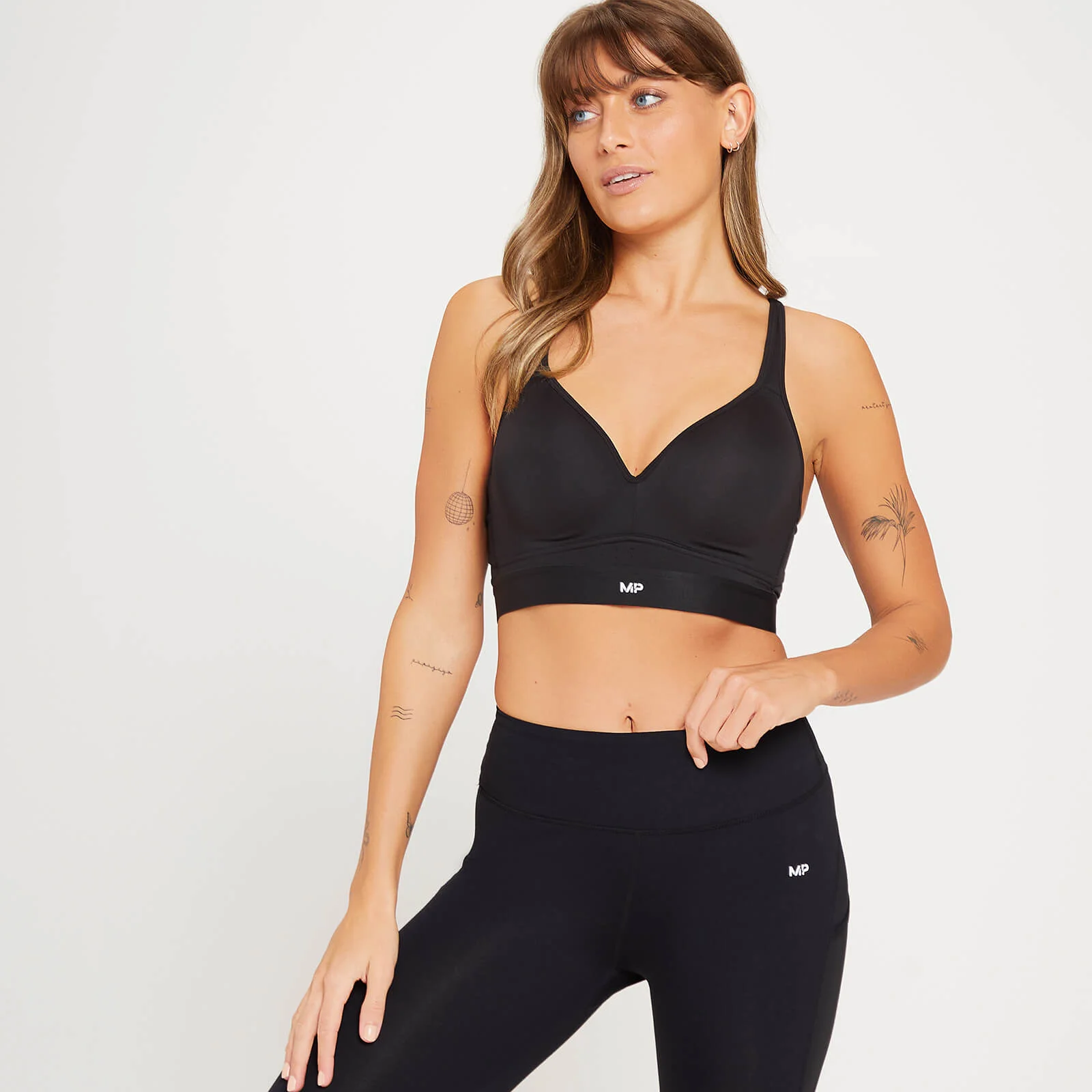 MP Women's High Support Moulded Cup Sports Bra - Black - 30A Image 1