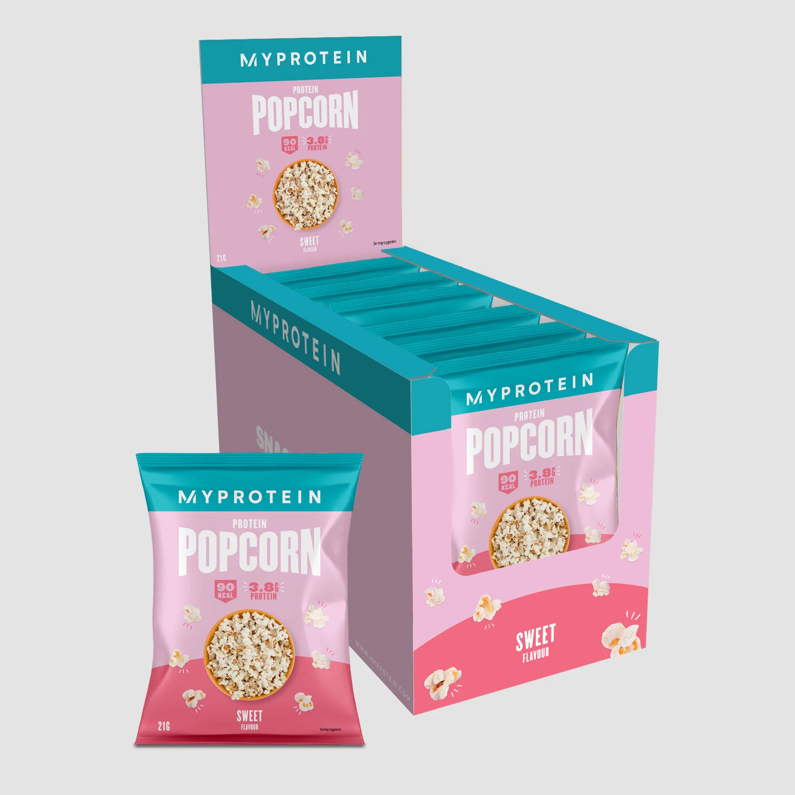 Protein Popcorn - 6 x 21g - Sweet Image 1