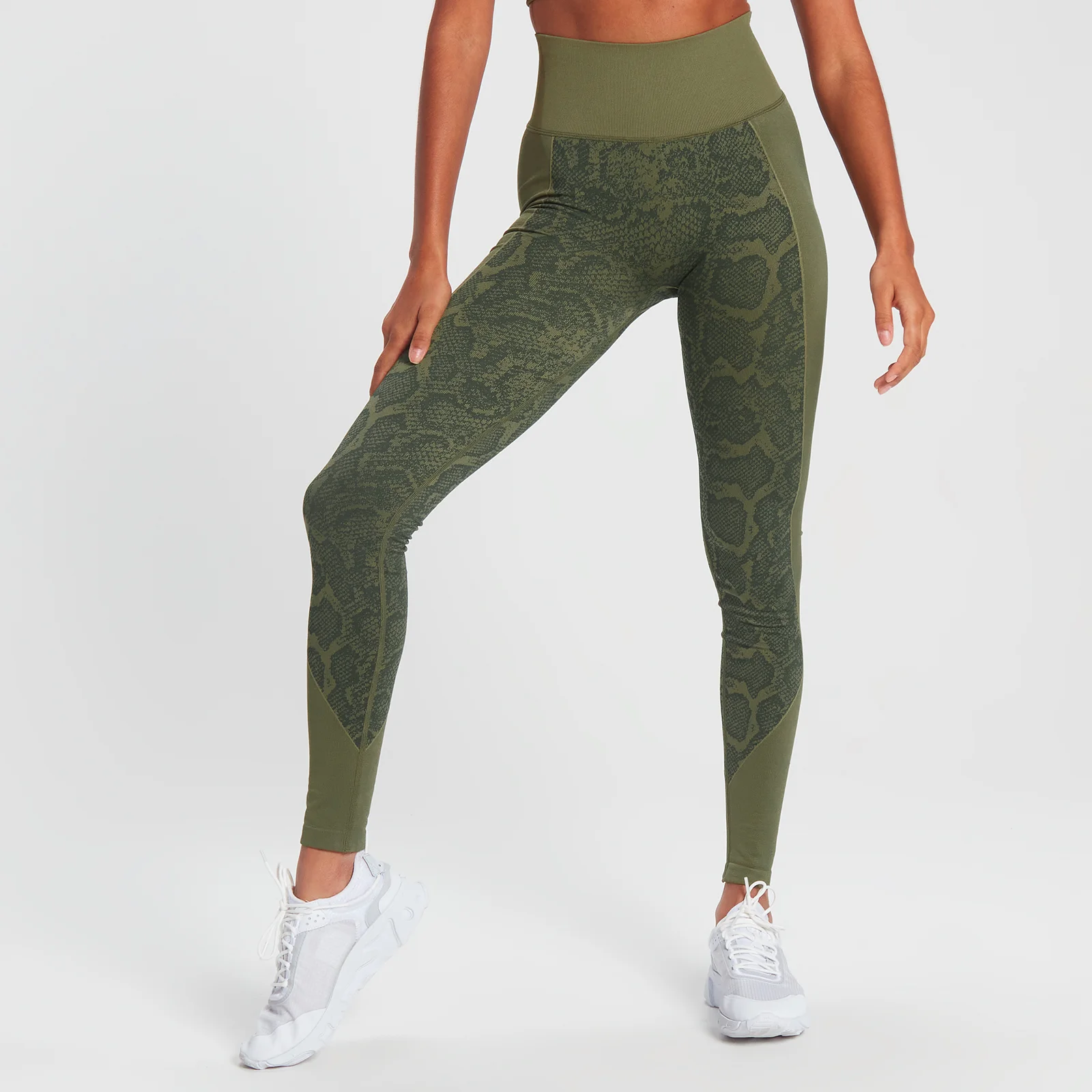 MP Snake Seamless Leggings - Green - XS Image 1