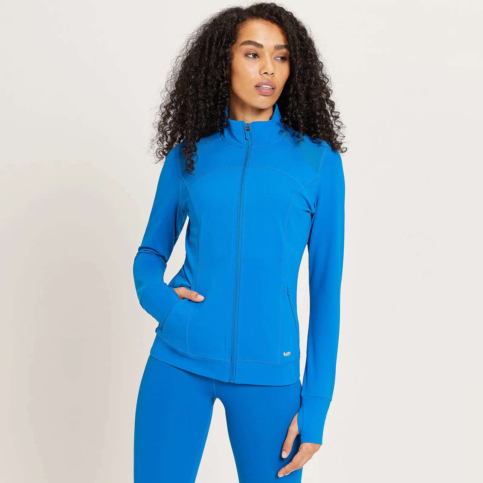MP Women's Power Regular Fit Jacket - True Blue - XXS Image 1
