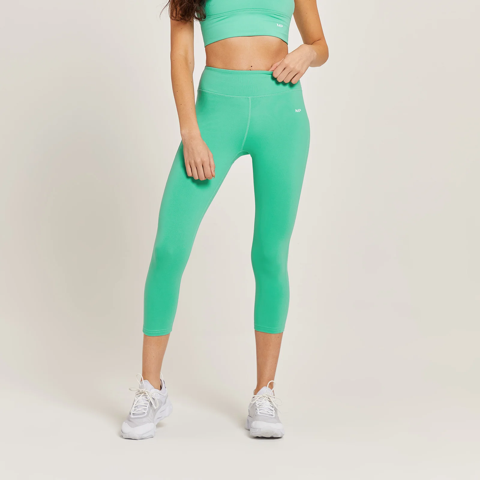 MP Women's 3/4 Power Leggings - Ice Green - L Image 1