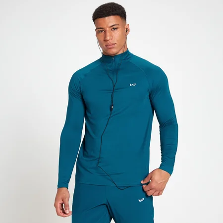MP Men's Velocity 1/4 Zip Top - Poseidon