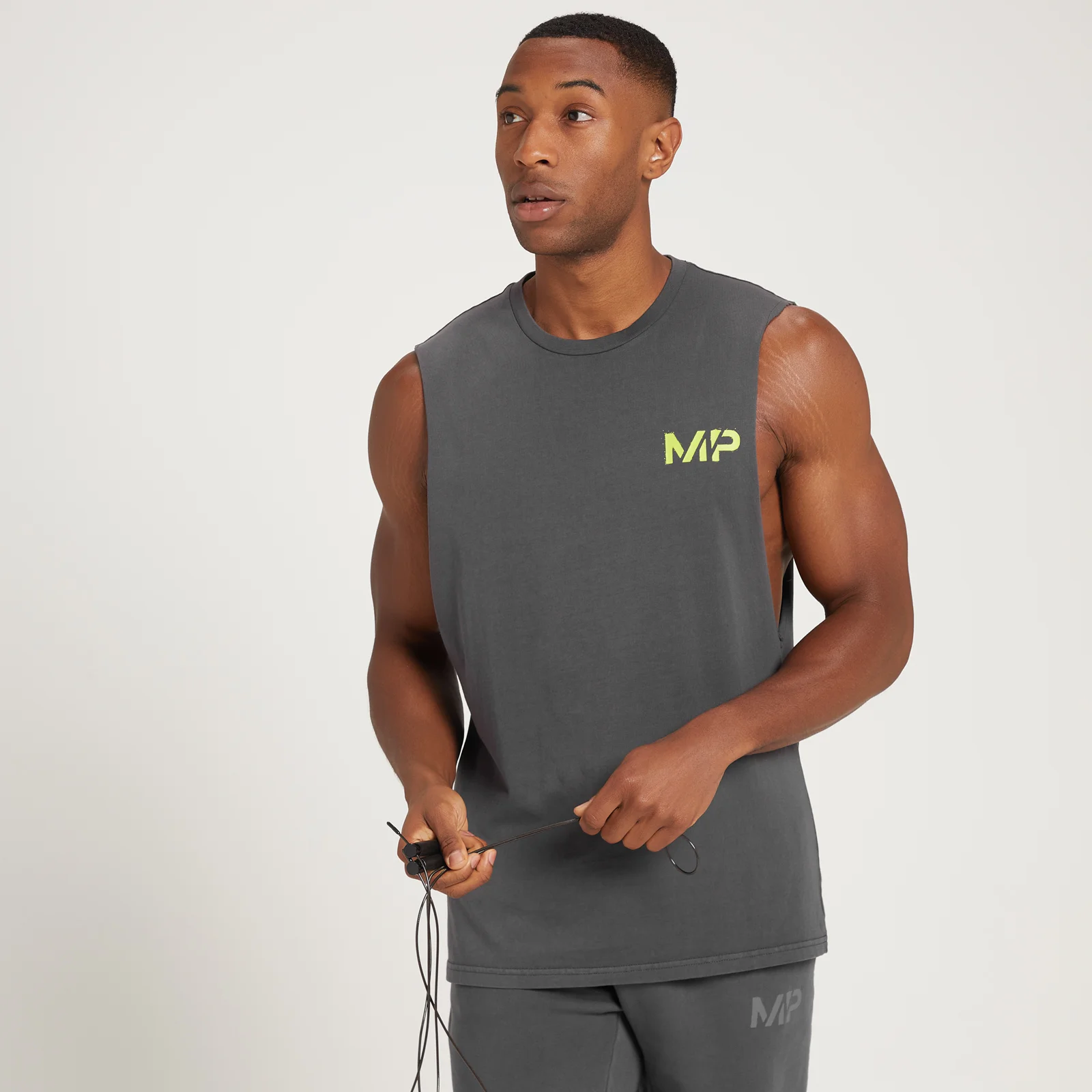 MP Men's Adapt Washed Tank Top - Lead Grey - XXS Image 1