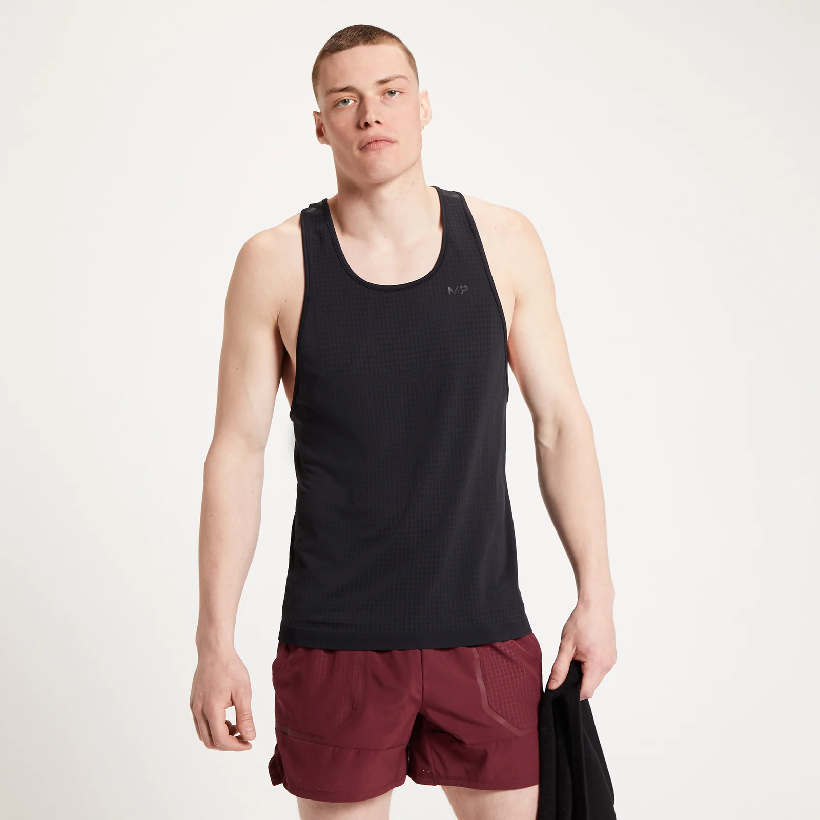 MP Men's Tempo Ultra Seamless Vest - Black - XXS Image 1