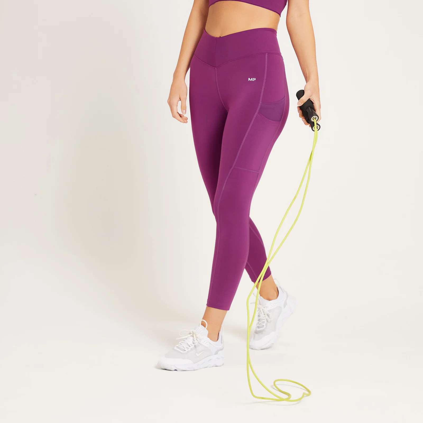 MP Women's Tempo 7/8 Leggings - Purple - L Image 1