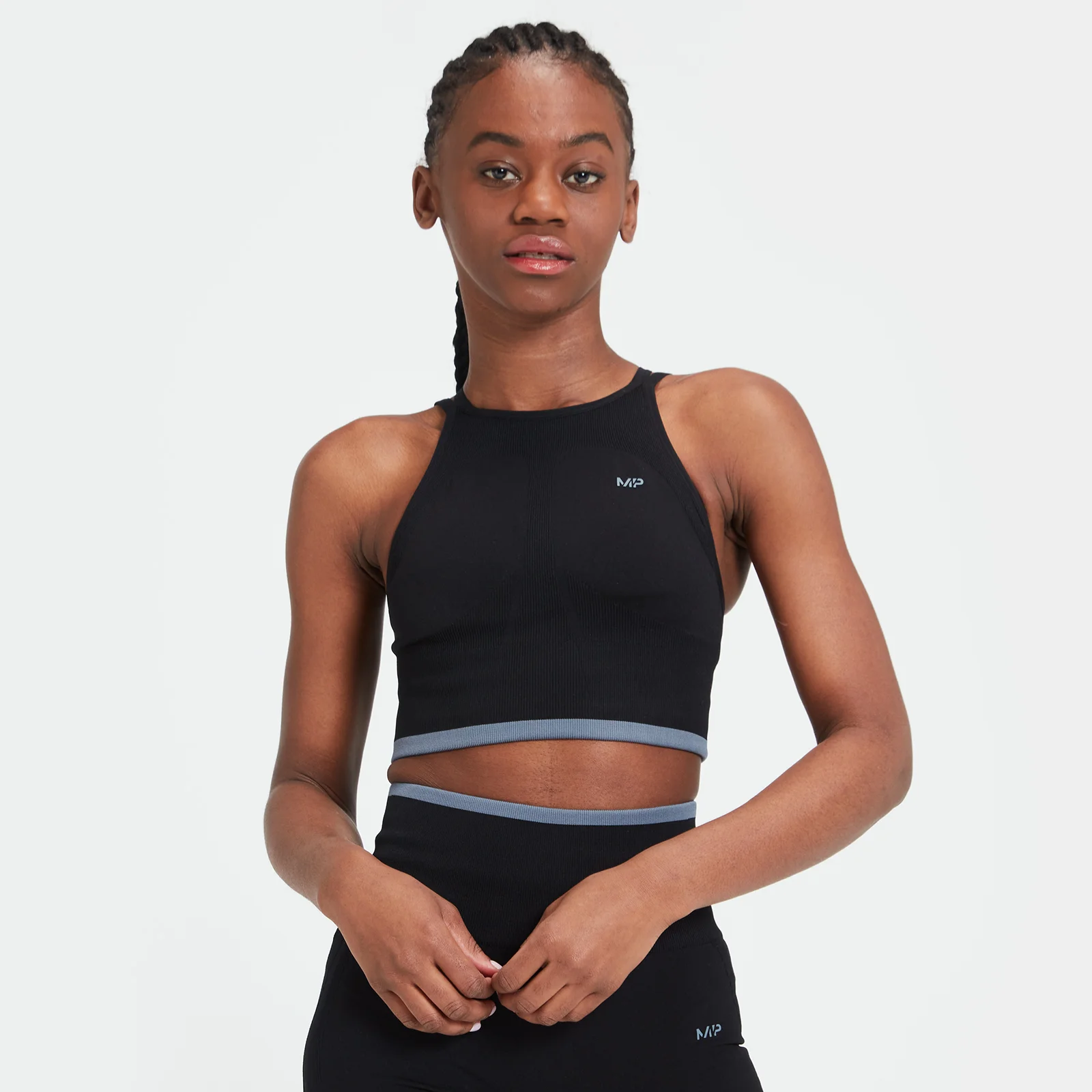 MP Women's Adapt Seamless Sports Bra - Black - XXS Image 1
