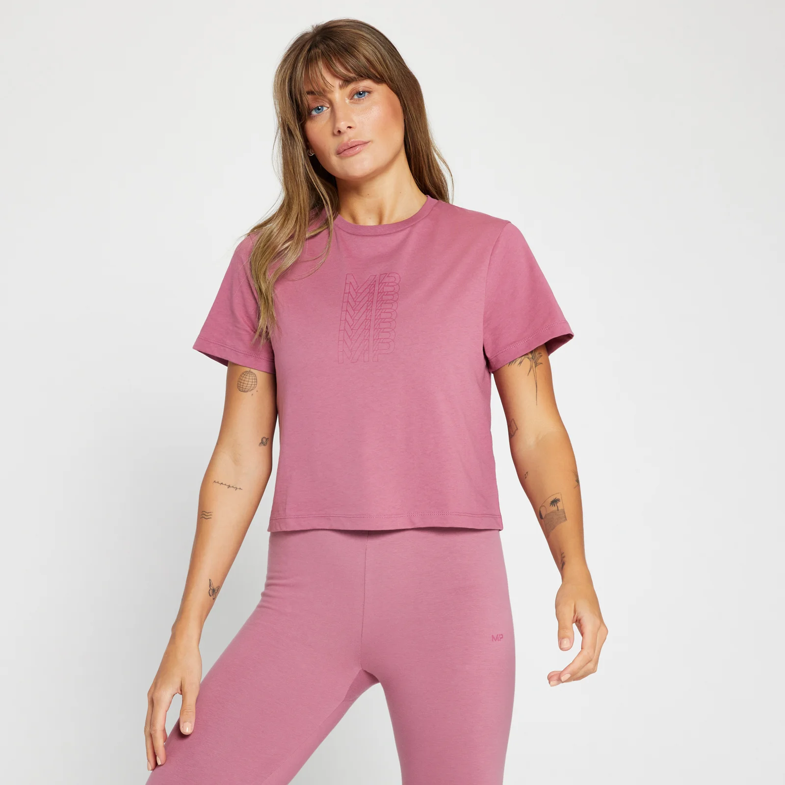MP Women's Repeat MP Crop T-Shirt - Mauve - XXS Image 1