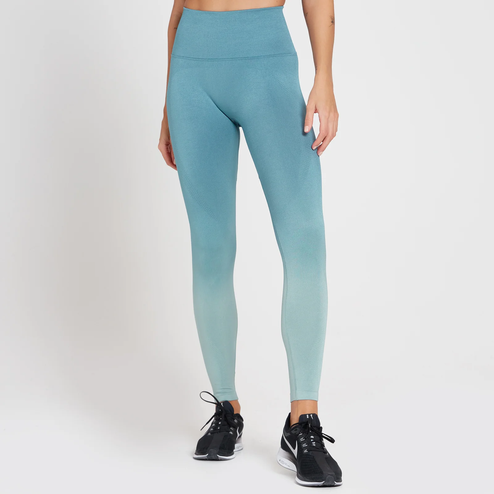 MP Women's Velocity Ultra Seamless Leggings - Stone Blue - XXS Image 1