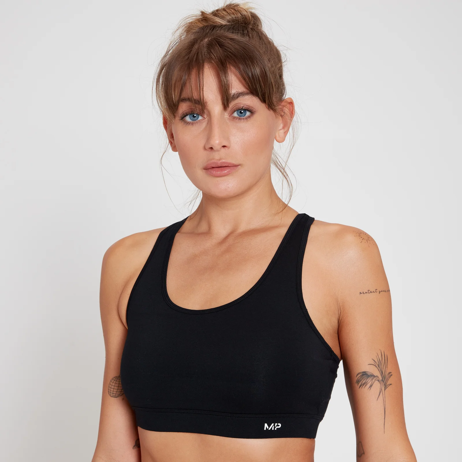 MP Women's Cotton Bralette - Black - XS Image 1