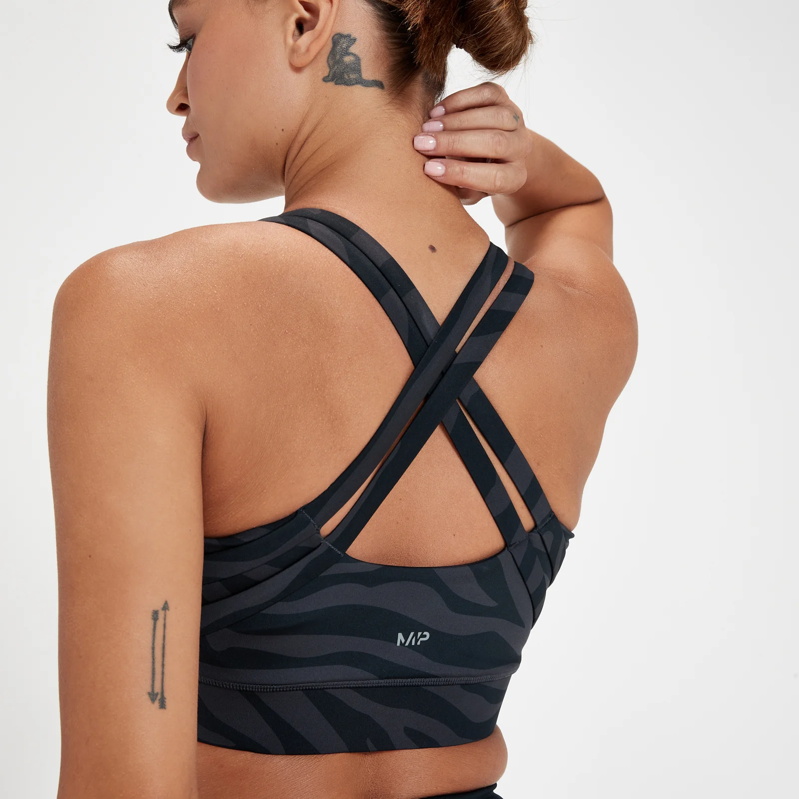 MP Women's Tempo Sports Bra - Black Zebra - XXS Image 1